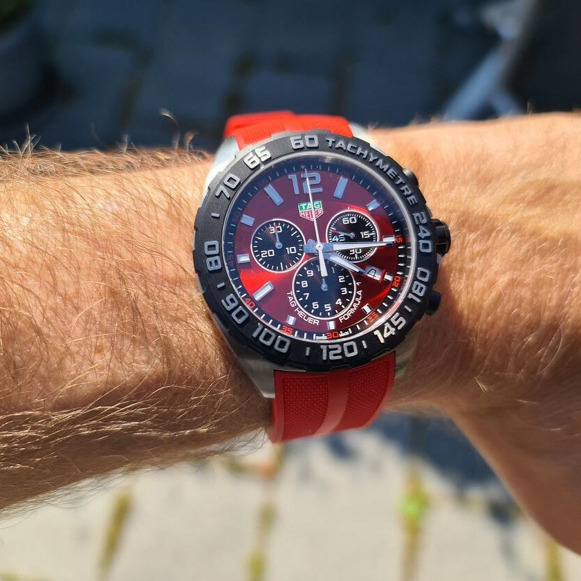 Tag Heuer Formula 1 Red Dial Watch for Men - CAZ101AN.FT8055