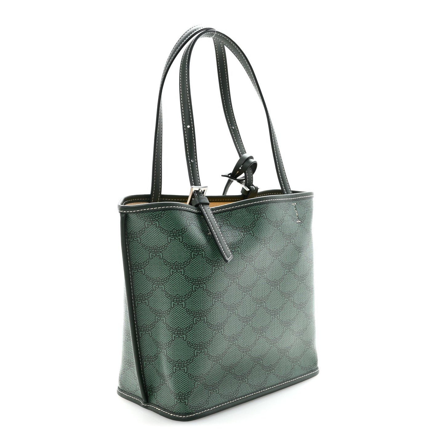 Lauretos Nappa MIni Himmel Shopper Tote Forest Green