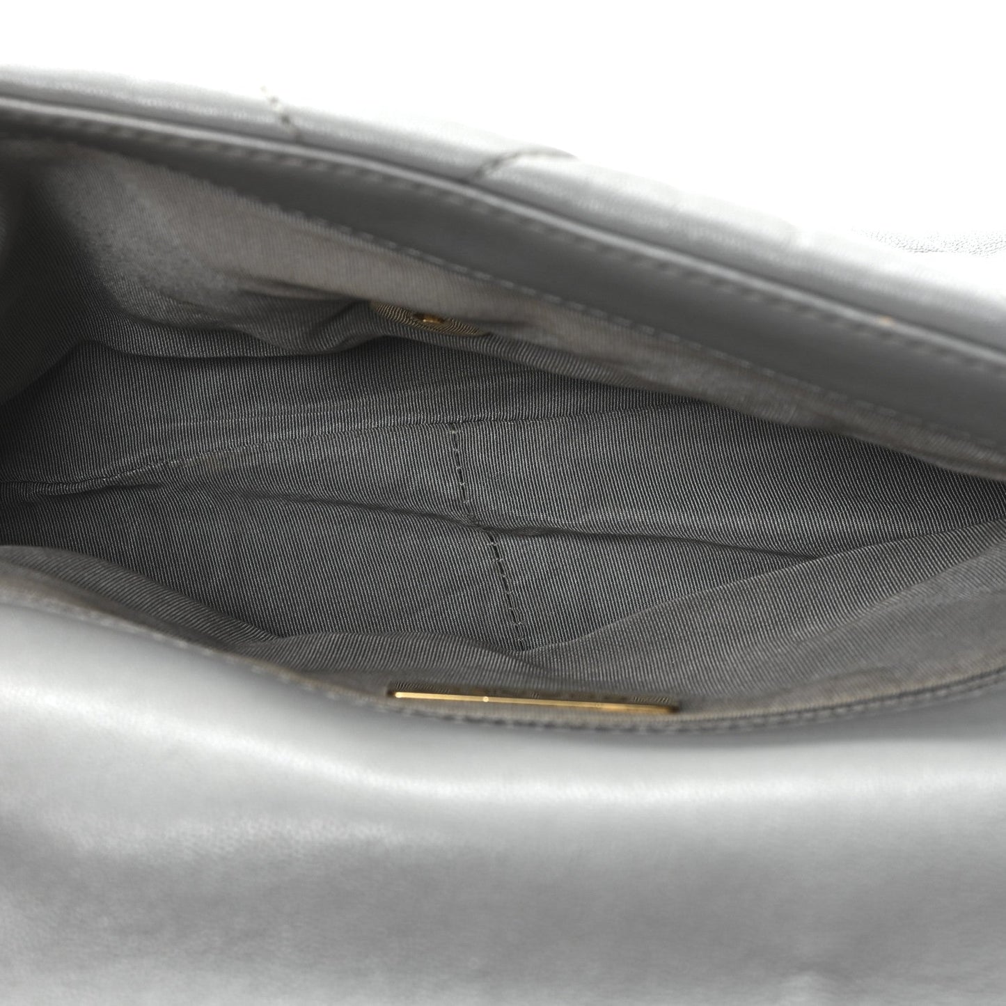 Goatskin Quilted Medium Chanel 19 Flap Grey