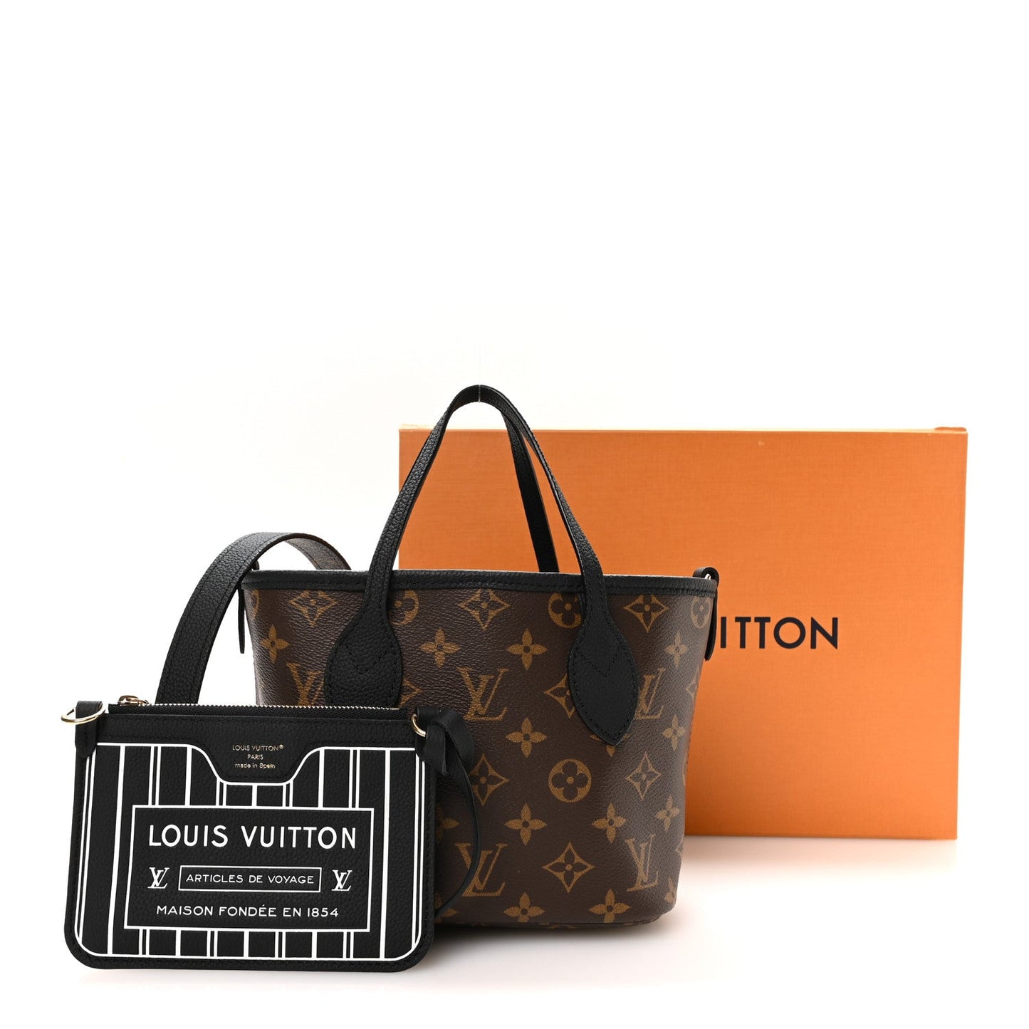 Monogram Neverfull Inside Out Bandouliere BB Black