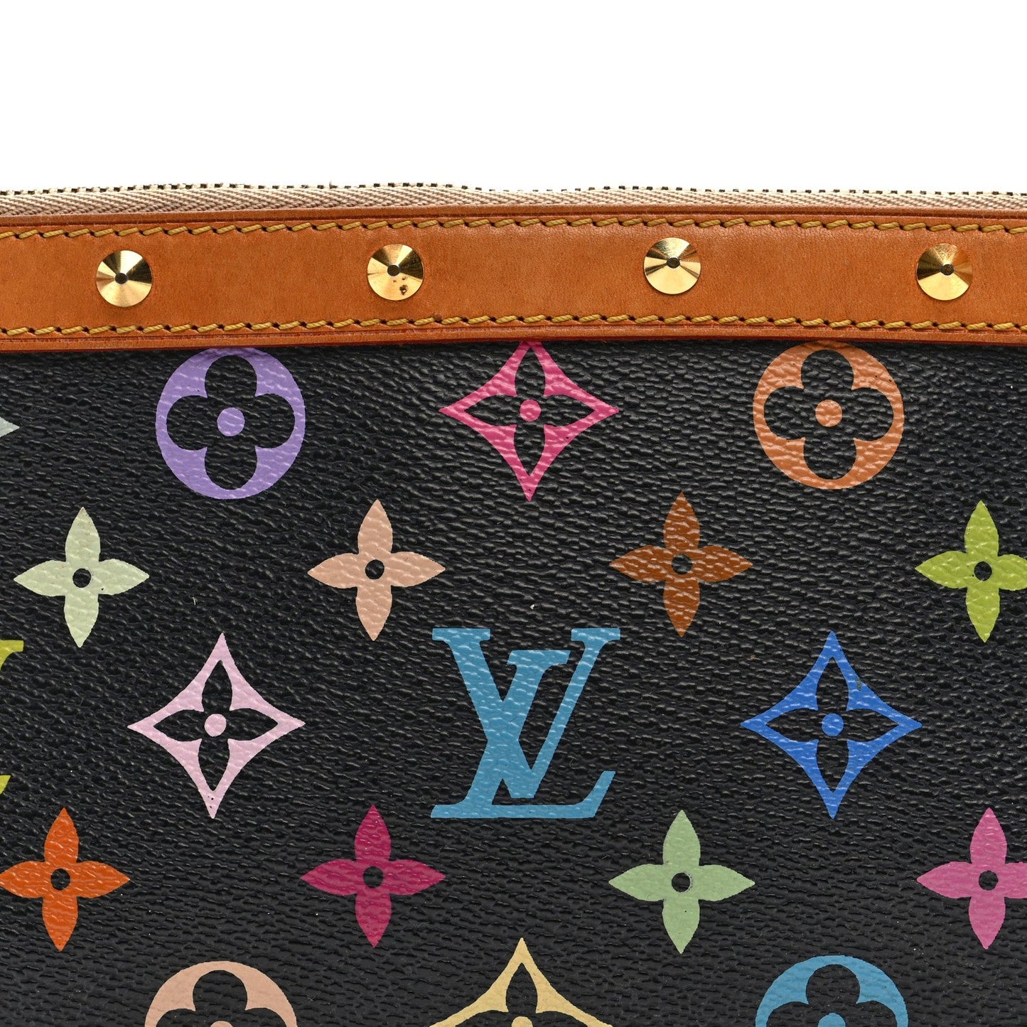 Monogram Multicolor Pochette Accessories Black