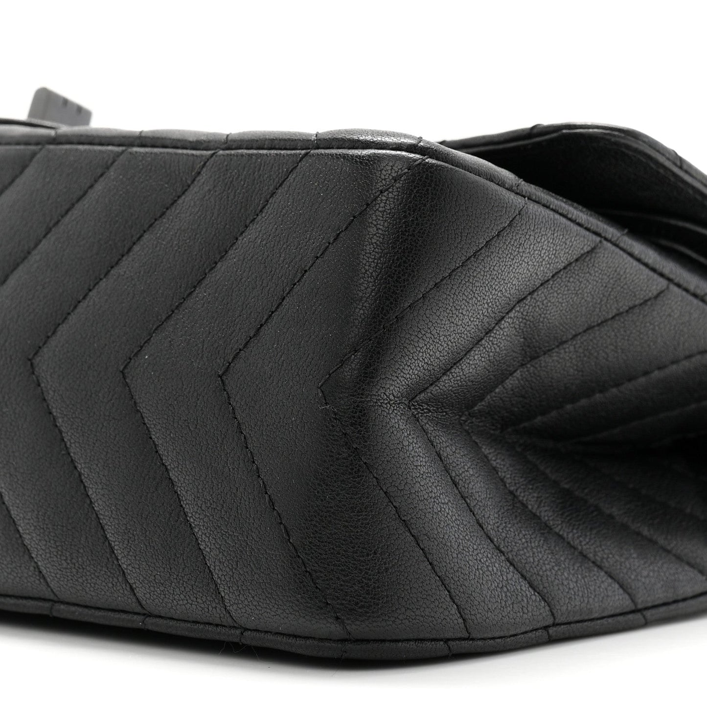 Sheepskin Chevron Quilted 2.55 Reissue 225 Double Flap So Black