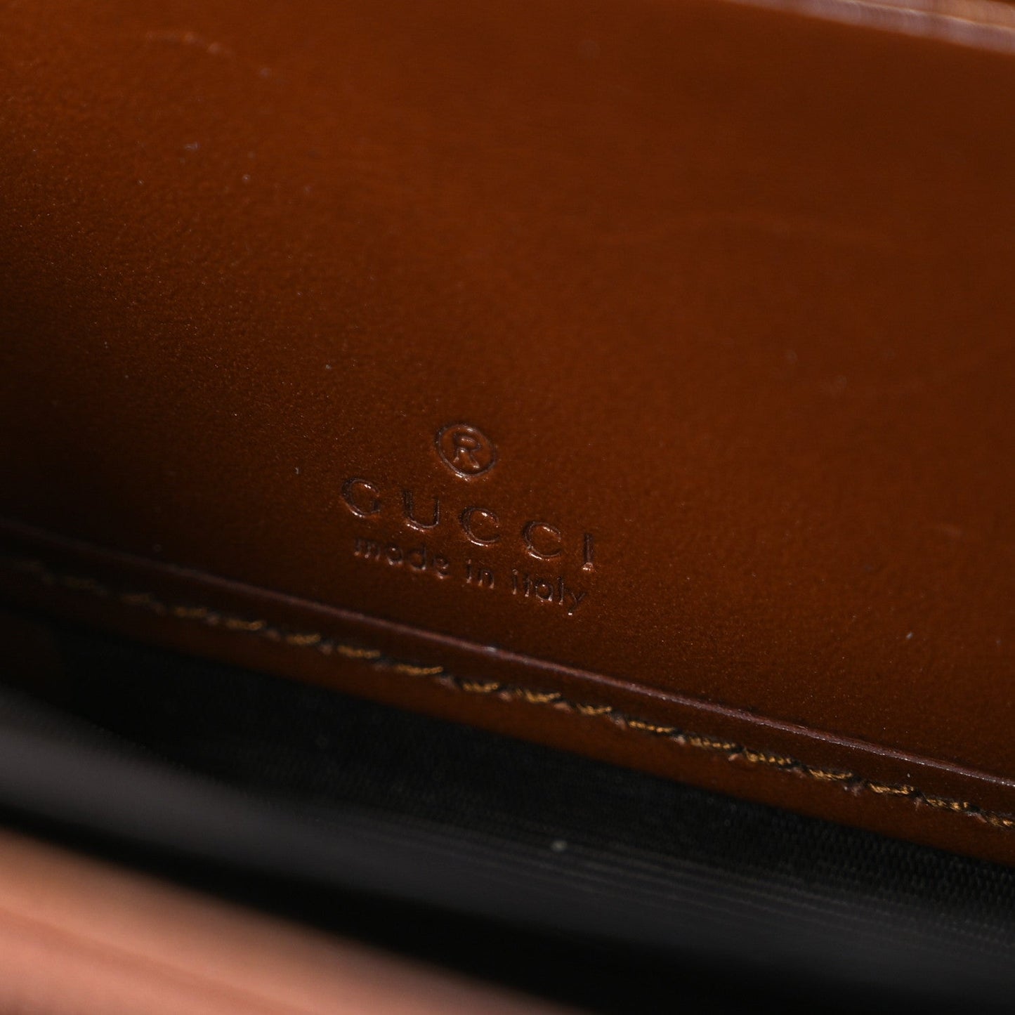 GG Supreme Monogram Cuoio Toscano Zip Around Wallet Beige Ebony Cuir