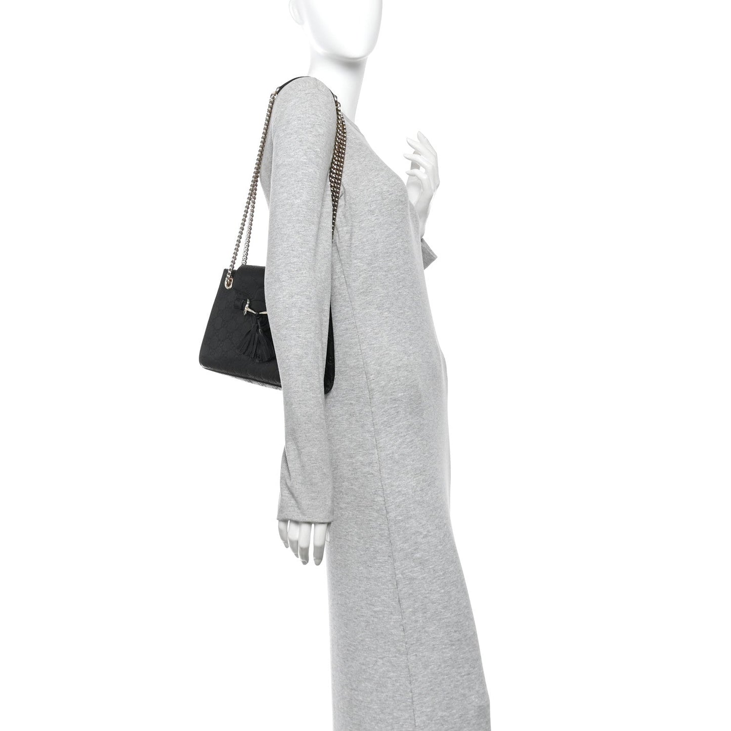 Guccissima Small Emily Shoulder Bag Black