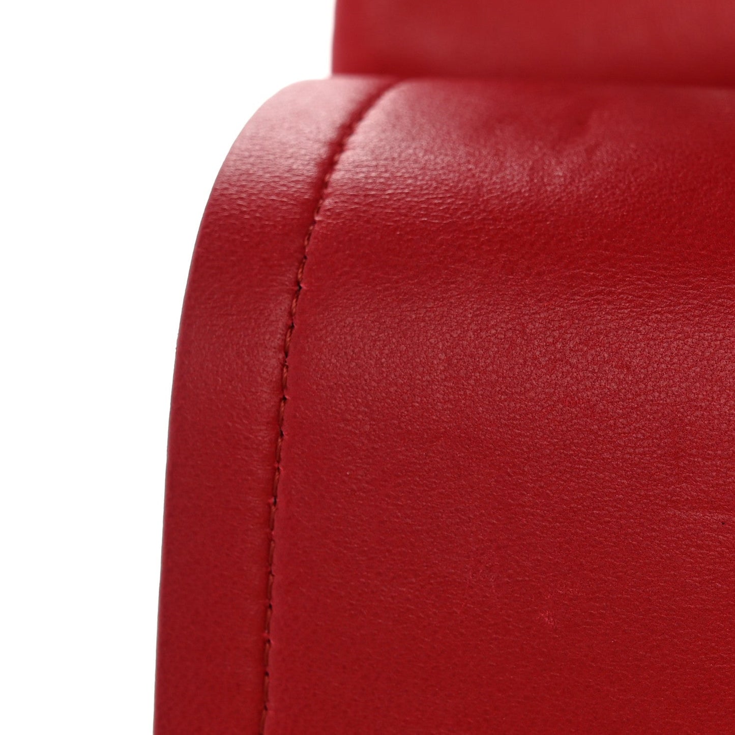Lambskin Quilted Jumbo Double Flap Red