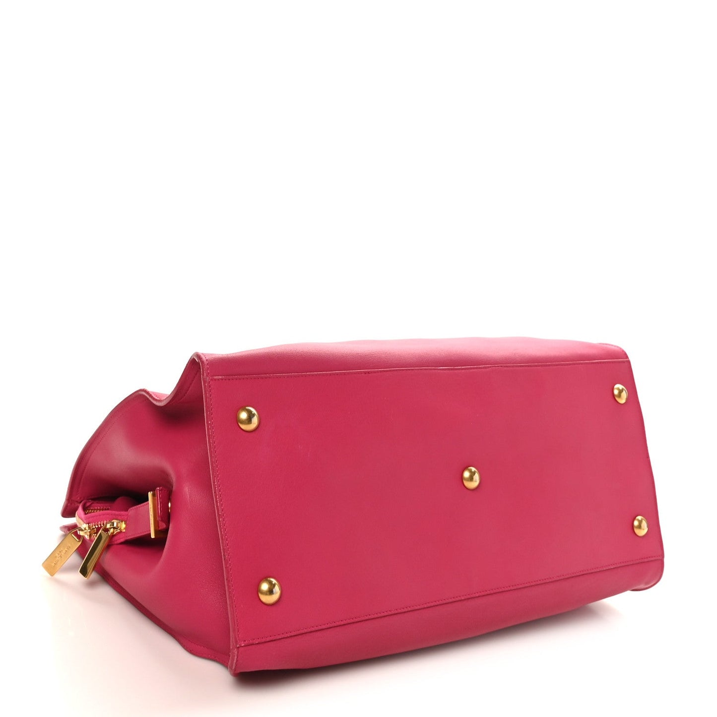 Calfskin Large Classic Y Cabas Fuchsia