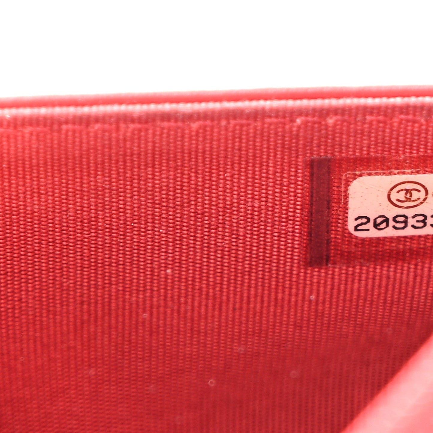Glazed Calfskin Quilted Coco Boy Wallet On Chain WOC Red