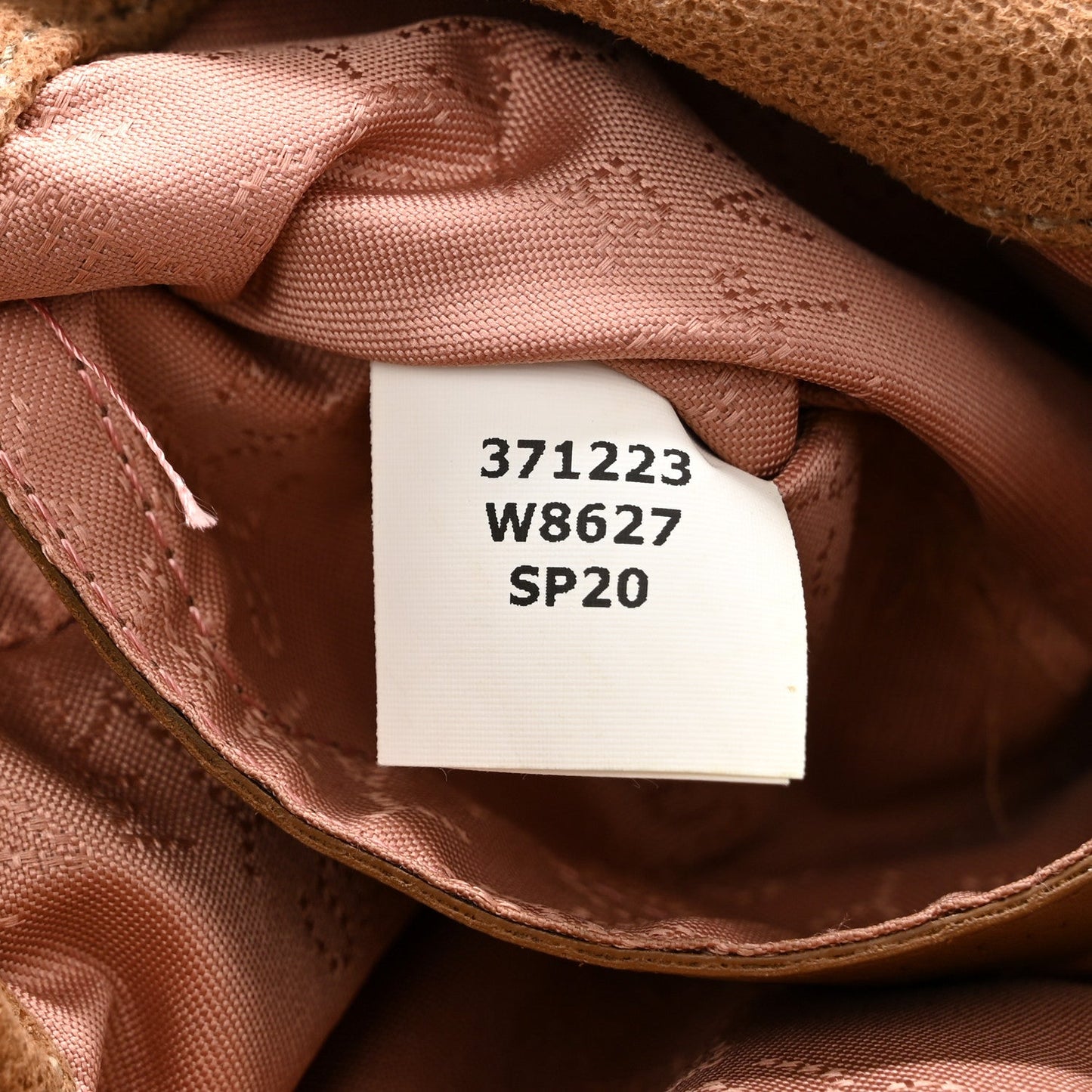 Shaggy Deer Mini Falabella Fold Over Tote Camel