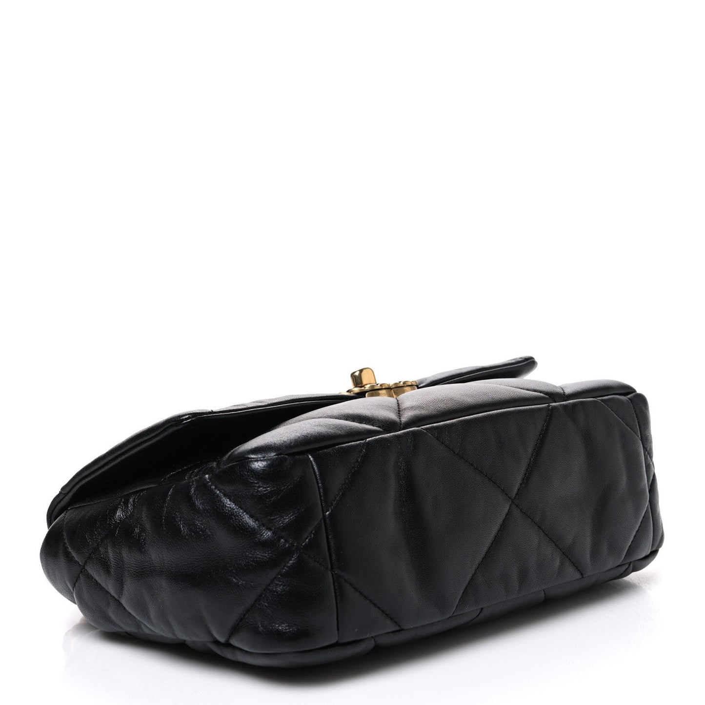 Lambskin Quilted Medium Chanel 19 Flap Black