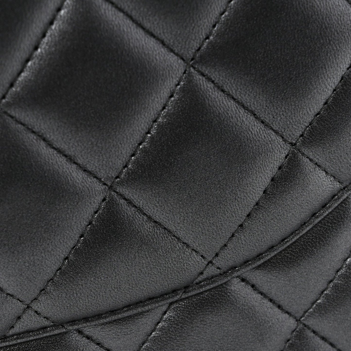 Metallic Lambskin Quilted Maxi Double Flap Pewter