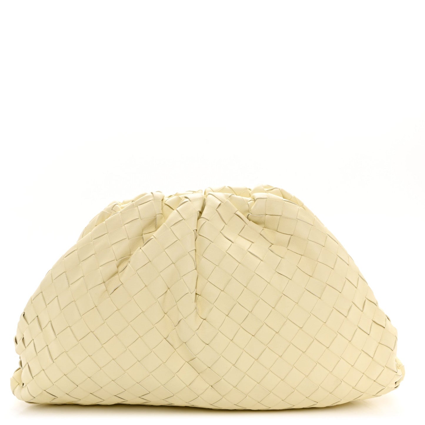 Nappa Maxi Intrecciato The Pouch Oversized Clutch Ice Cream