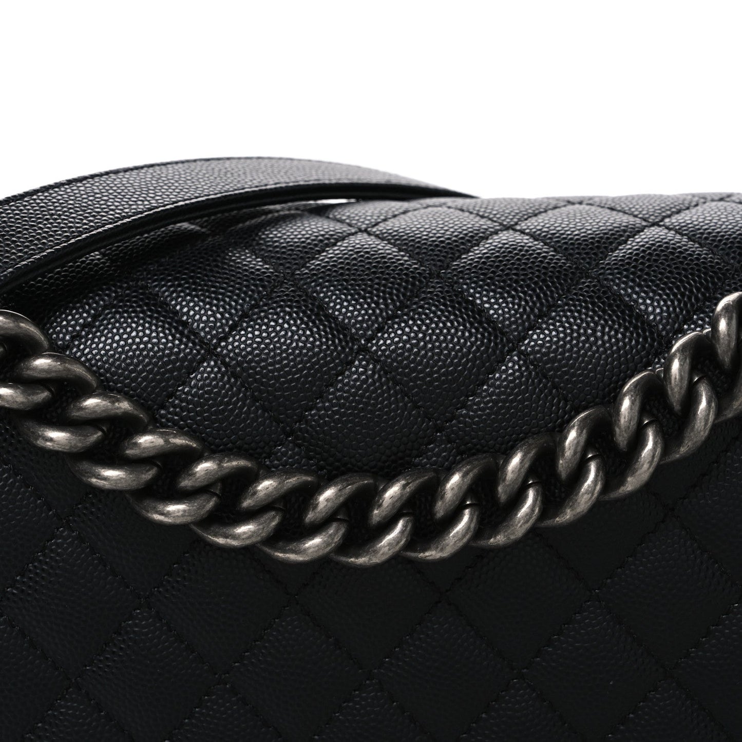 Caviar Quilted New Medium Boy Flap Black