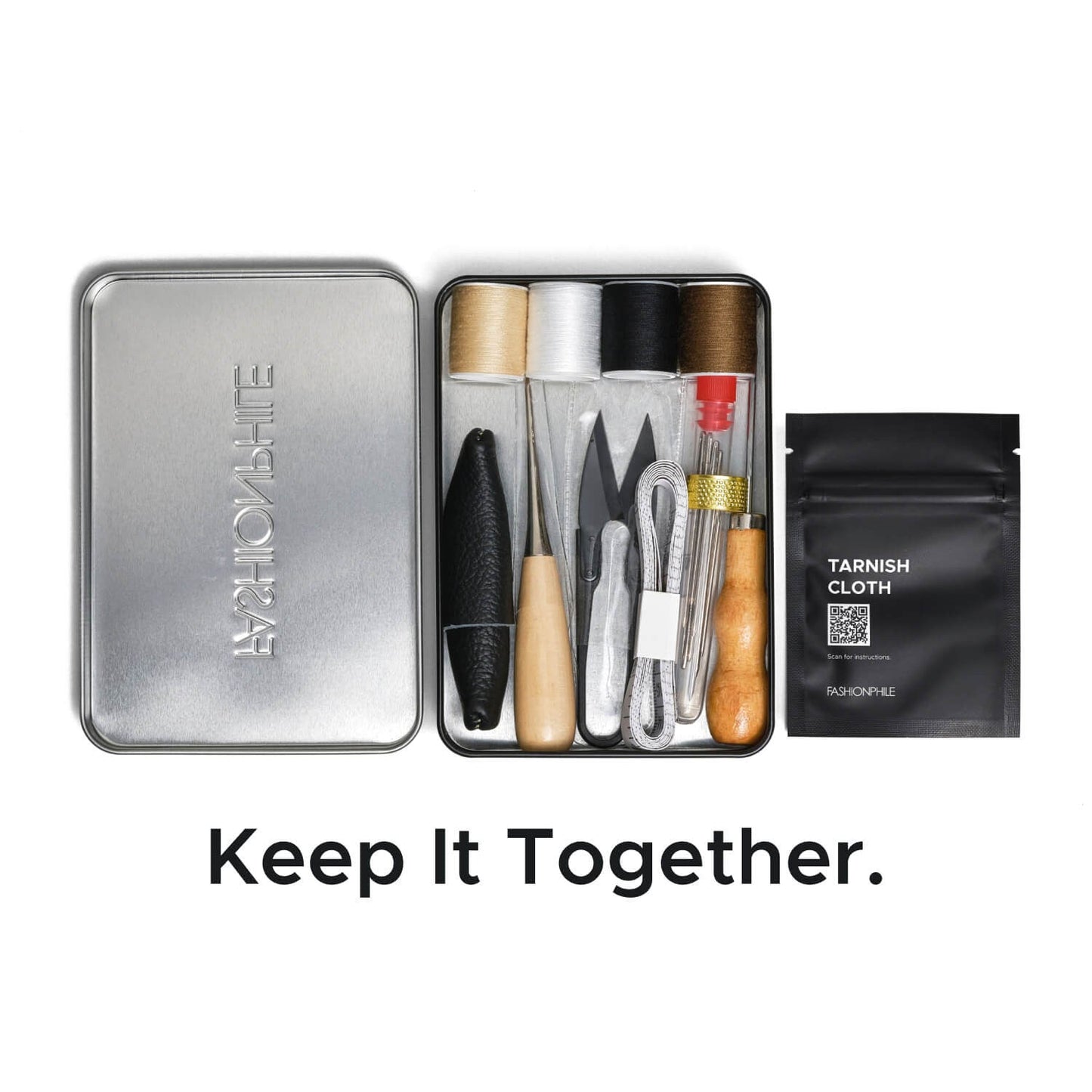 Mending & Repair Kit Black and brown.