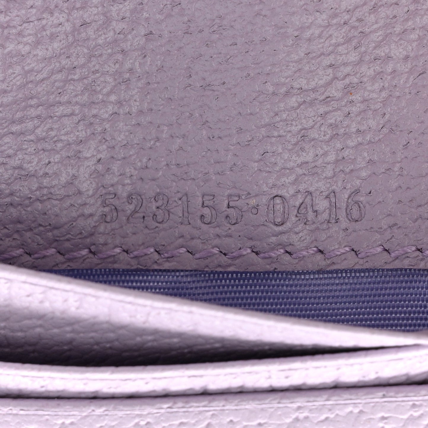 Monogram Jumbo GG Textured Dollar Calfskin Ophidia Card Case Beige Lapis