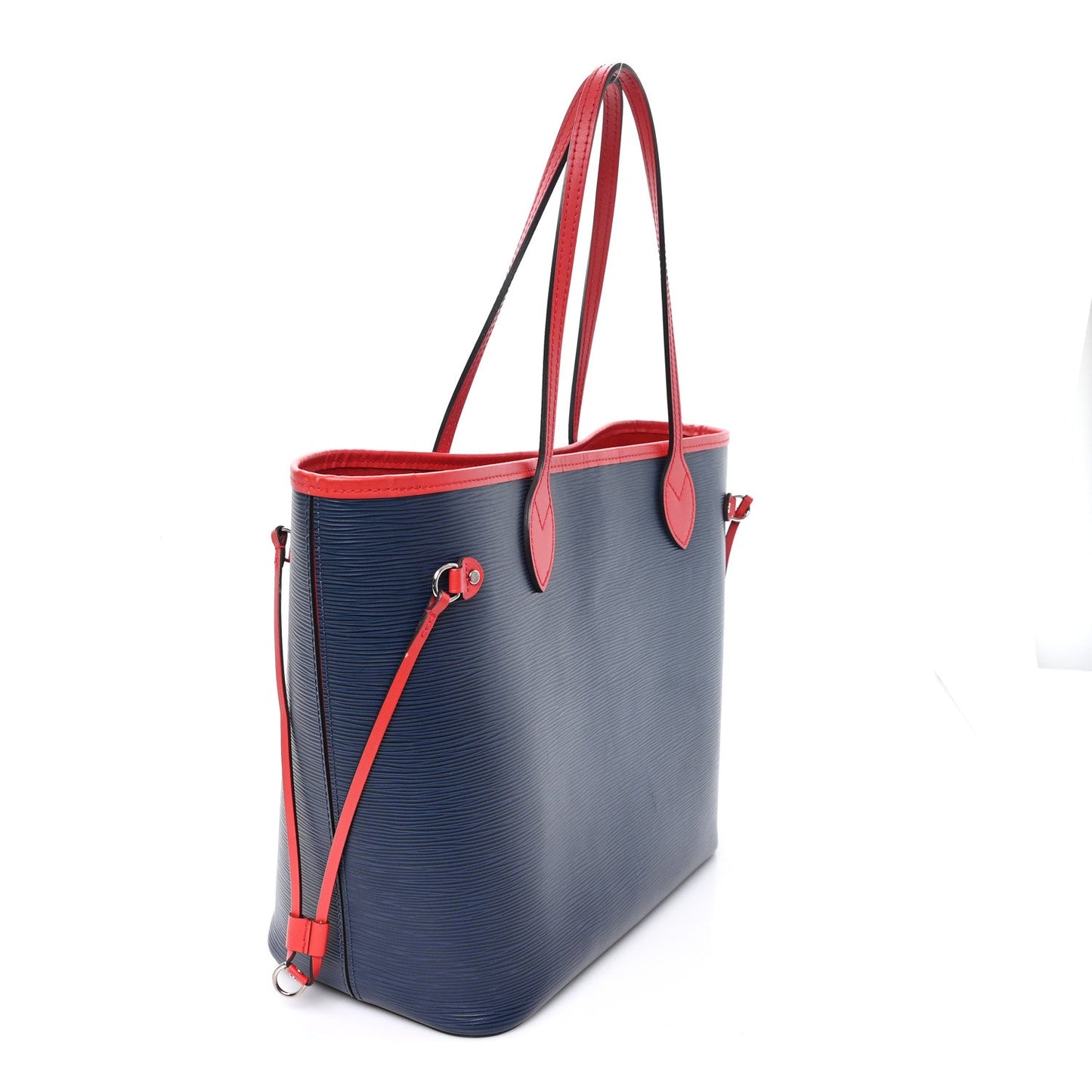 Epi Neverfull MM Indigo Coquelicot