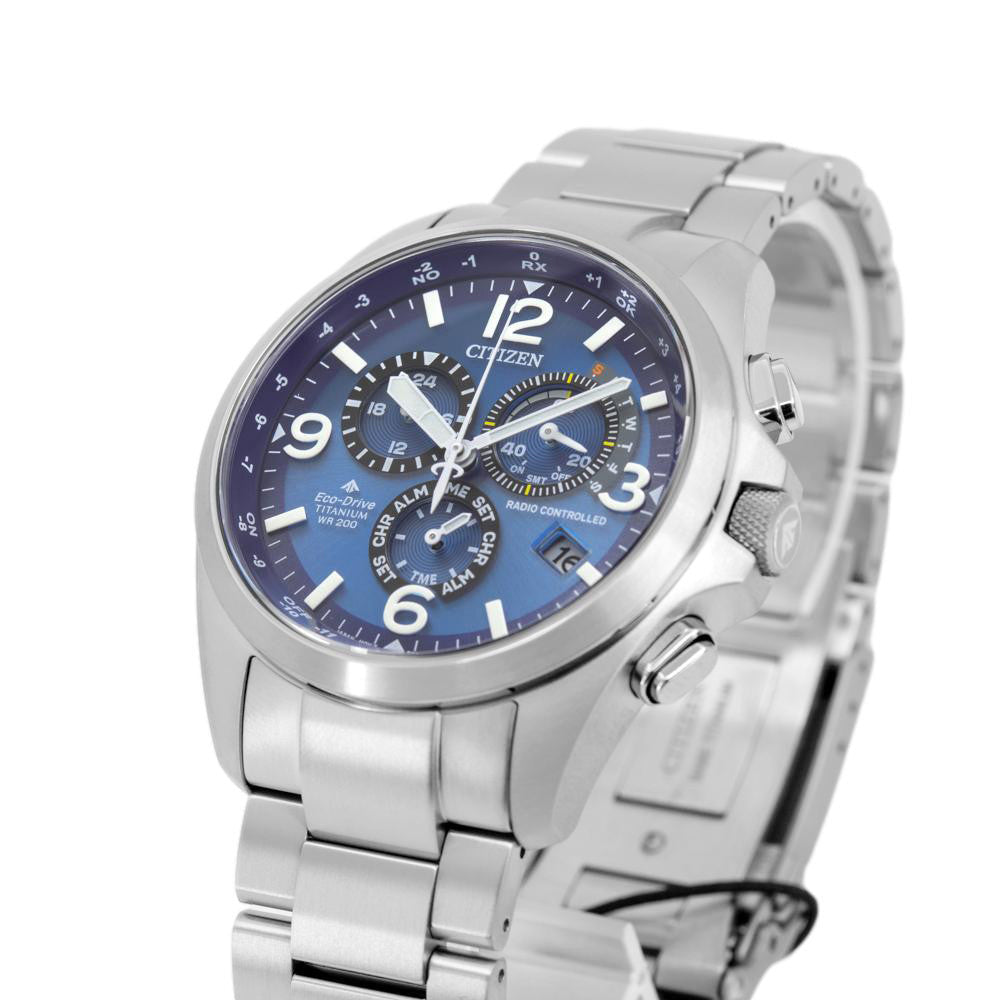 Citizen Men's CB5930-82L Super Titanium Chrono Blue Dial