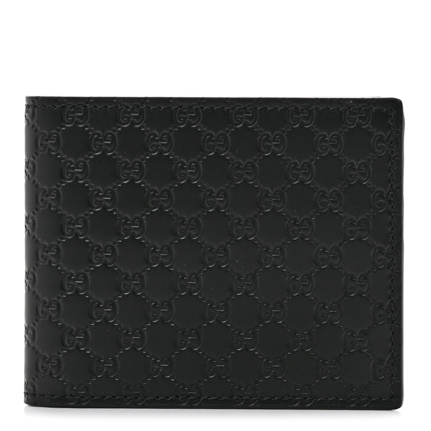 Microguccissima Bi-Fold Wallet Black