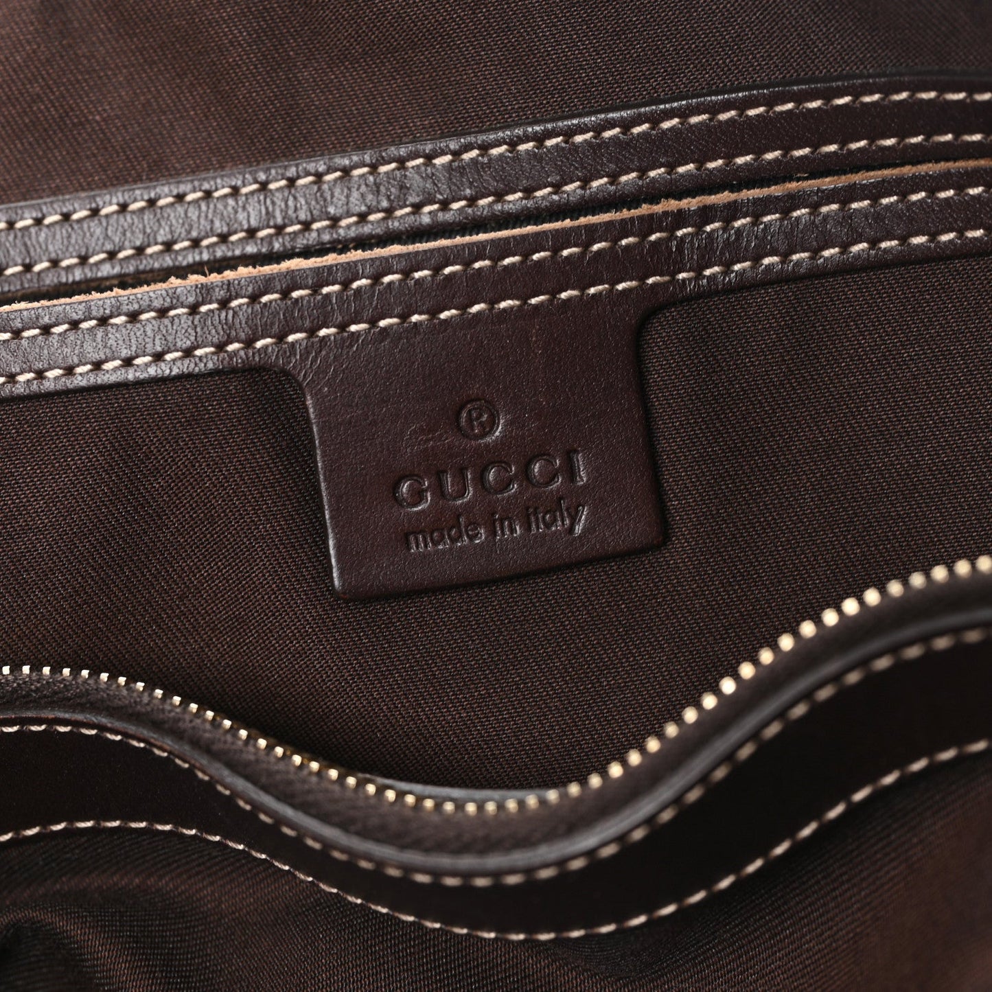 GG Plus Monogram Joy Vertical Tote Dark Brown