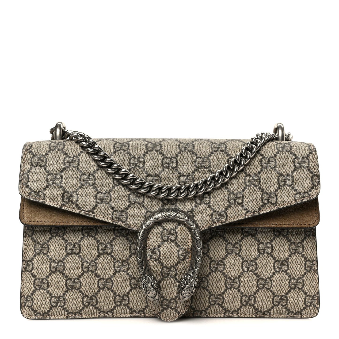 GG Supreme Monogram Small Dionysus Shoulder Bag Taupe