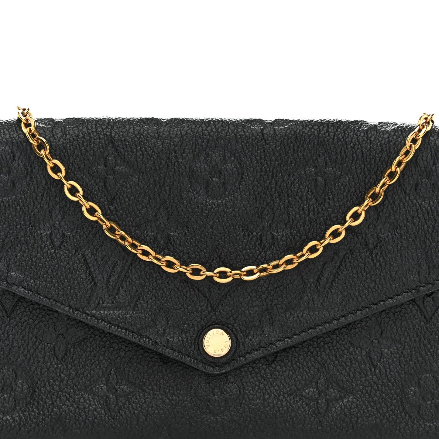 Empreinte Pochette Felicie Chain Wallet Black