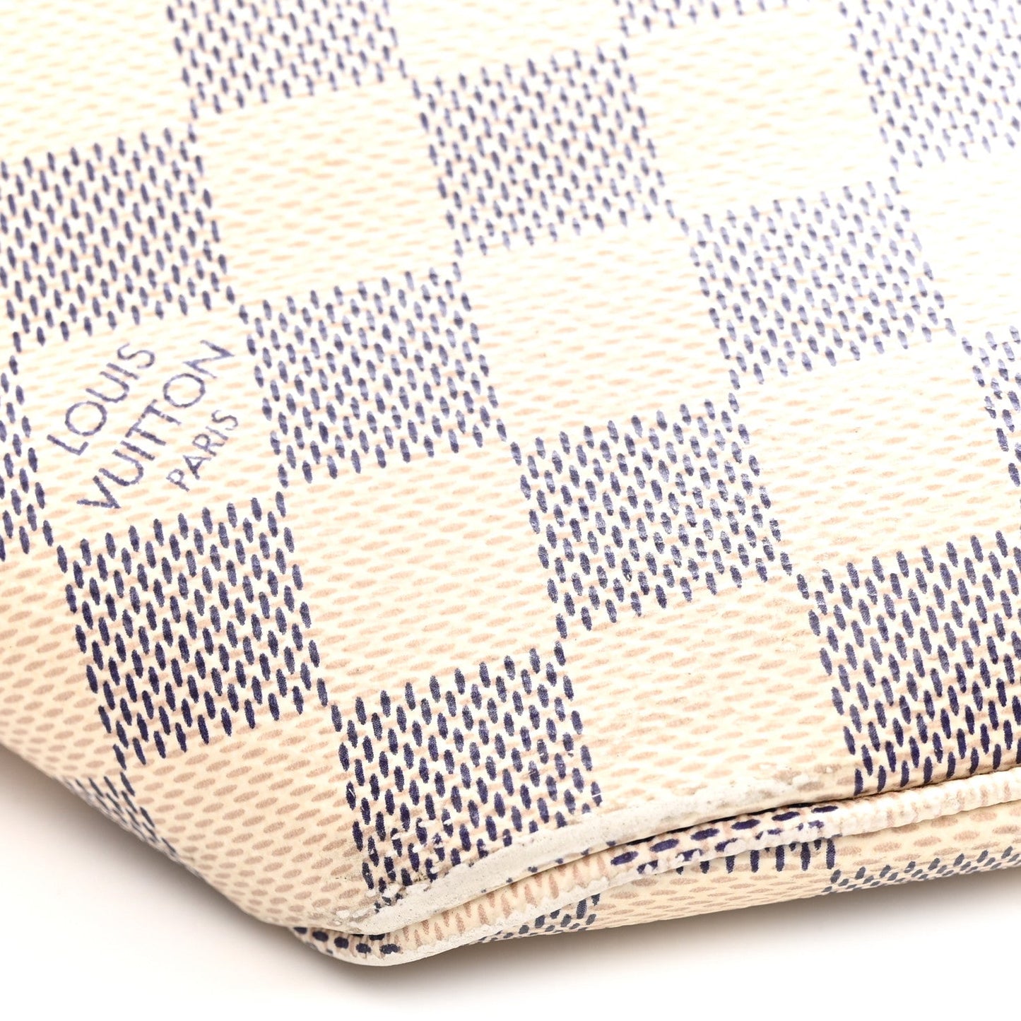 Damier Azur Braided Neverfull MM Orange