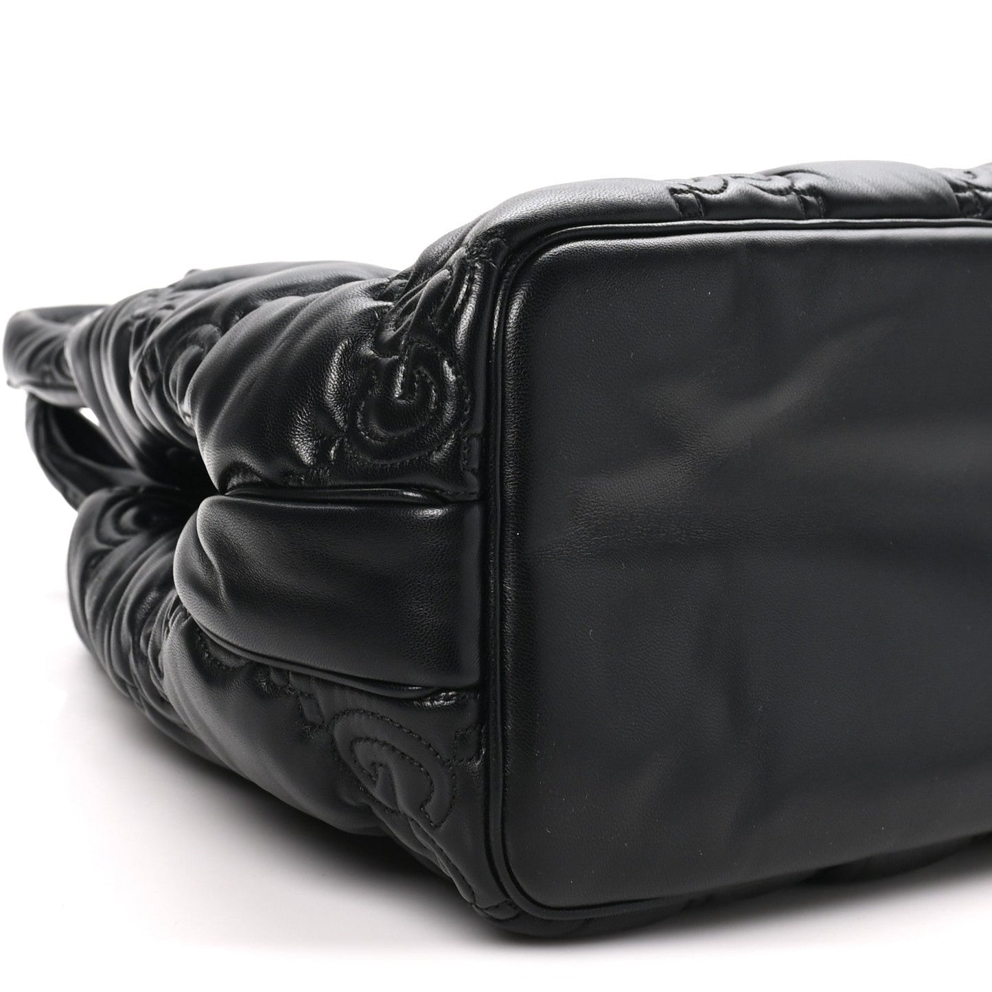 Calfskin GG Matelasse Large Tote Black