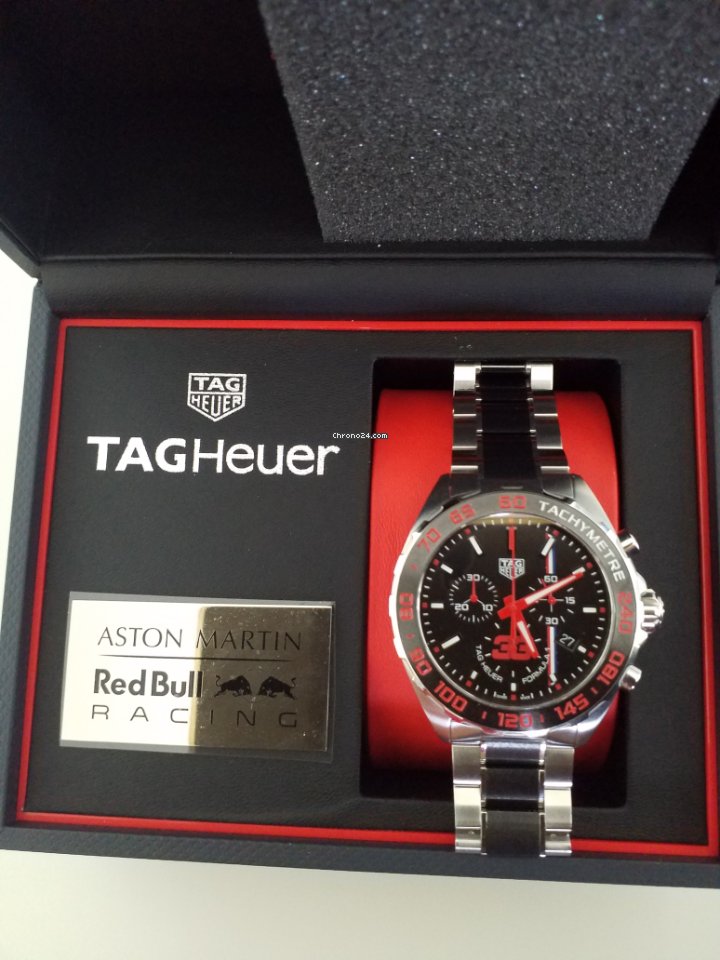 Tag Heuer Formula 1 Max Verstappen Limited Edition Grey Dial Two Tone Steel Strap Watch for Gents - CAZ101U.BA0843