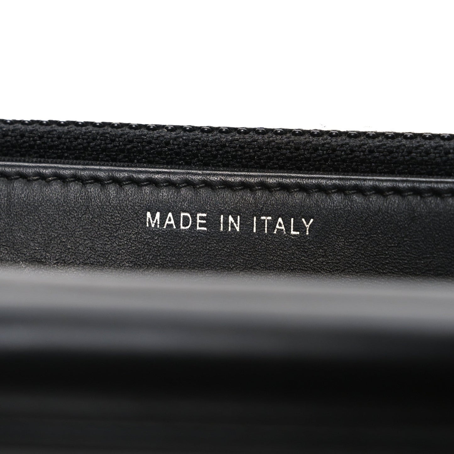 Lambskin Camellia Studded Wallet on Chain WOC Black