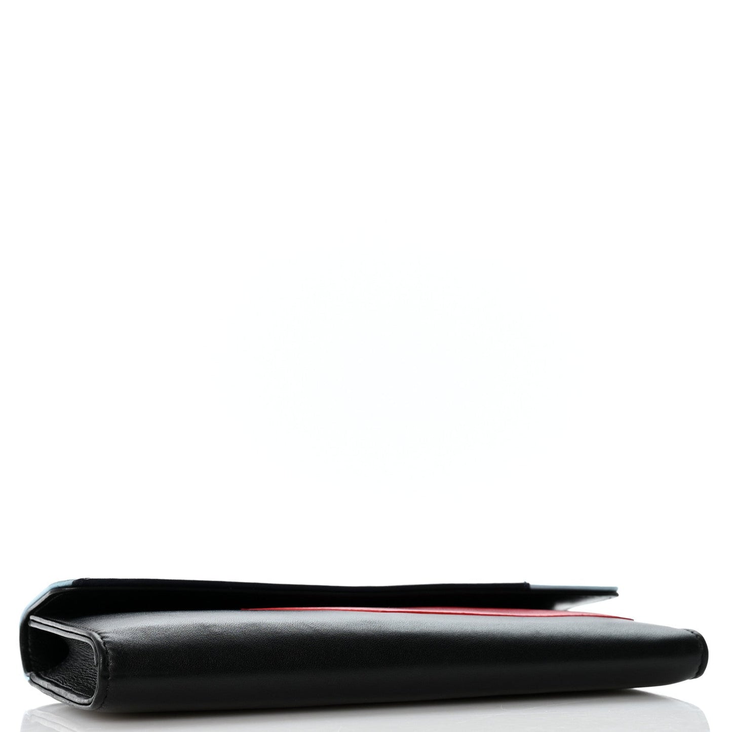 Lambskin Airlines Wallet On Chain WOC Blue Black Red