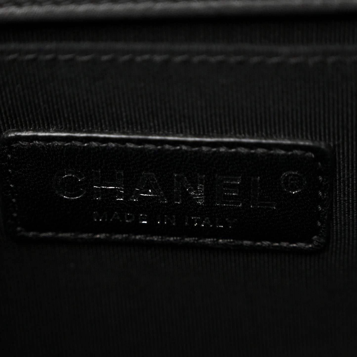 Calfskin Quilted Medium Boy Flap Black