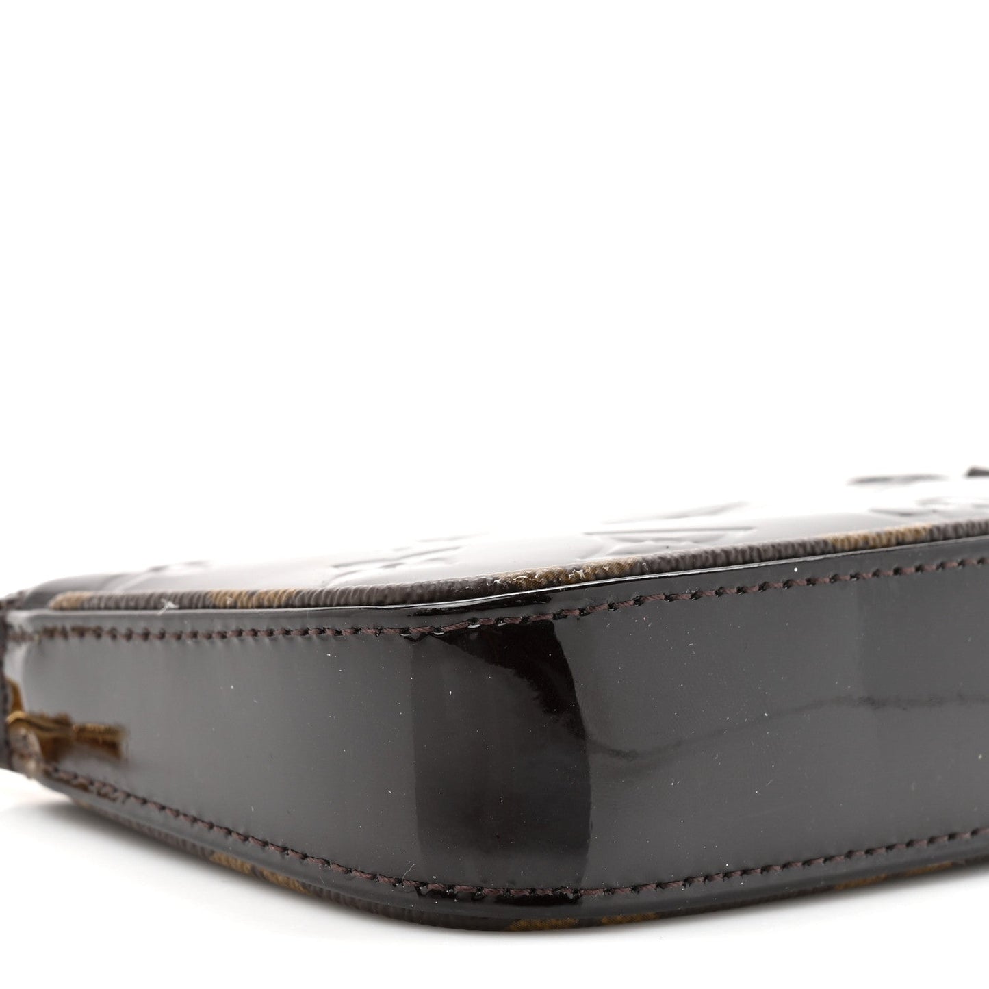 Vernis Monogram Mini Pochette Accessories Amarante