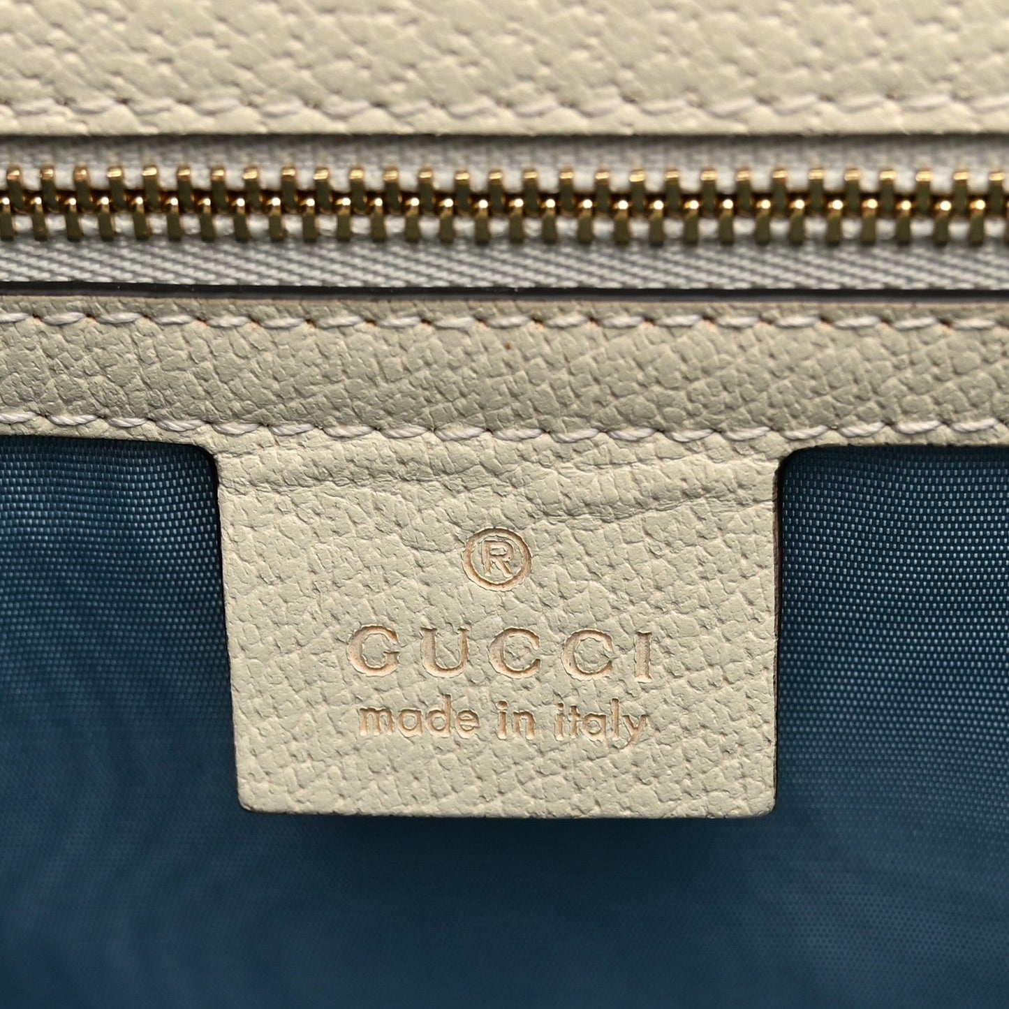 Textured Calfskin Bee Star Print Small Sylvie Shoulder Bag Mystic White