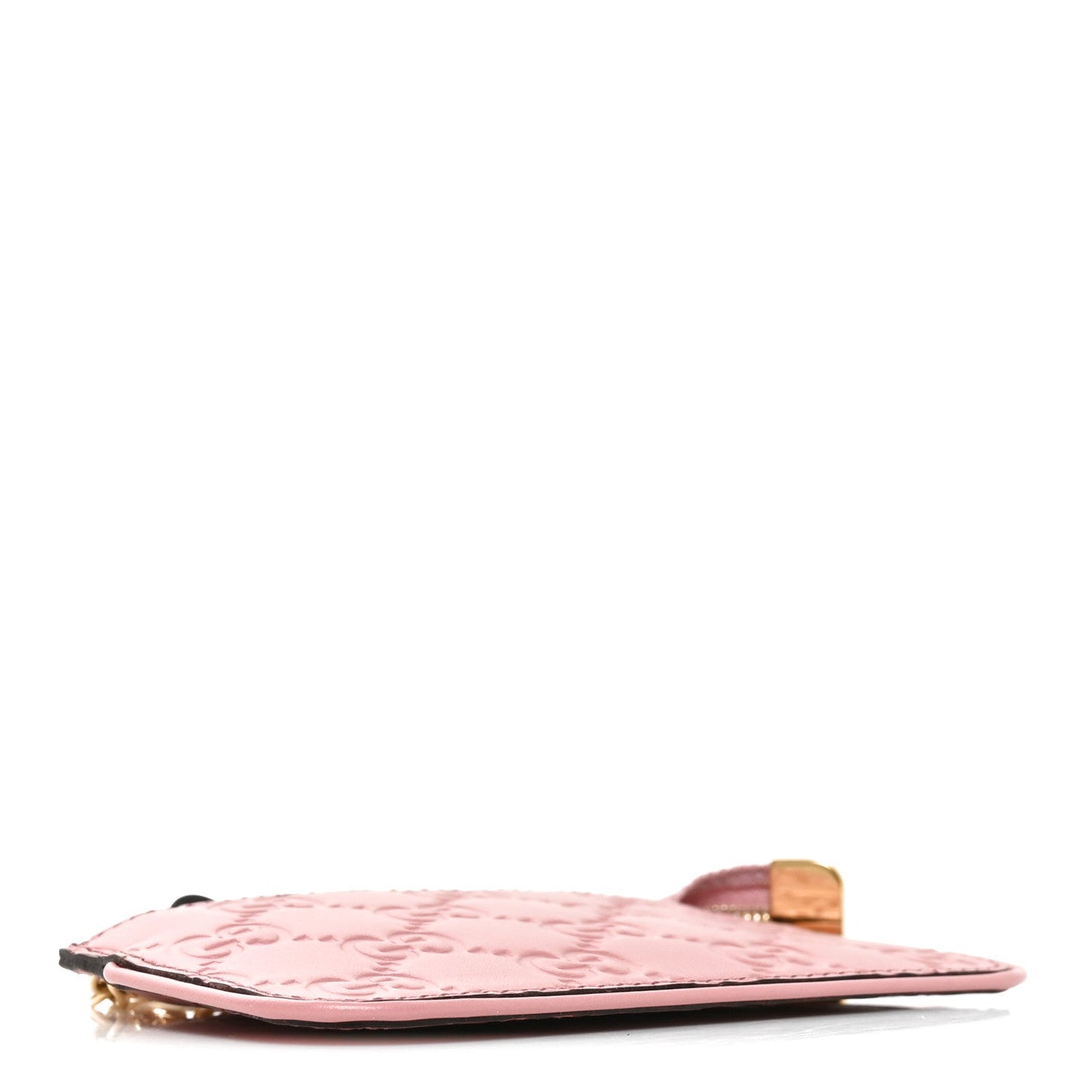 Guccissima Signature Key Case Pink