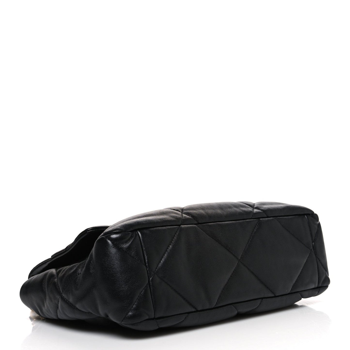 Lambskin Quilted Large Chanel 19 Flap Black