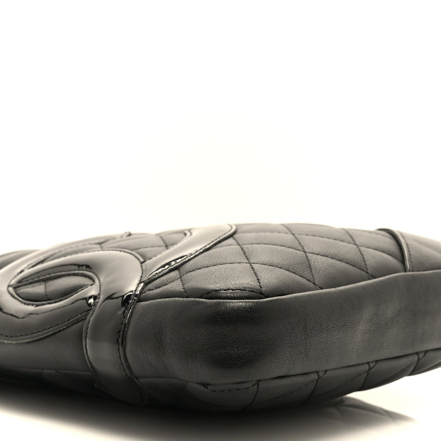 Calfskin Quilted Medium Cambon Messenger Black