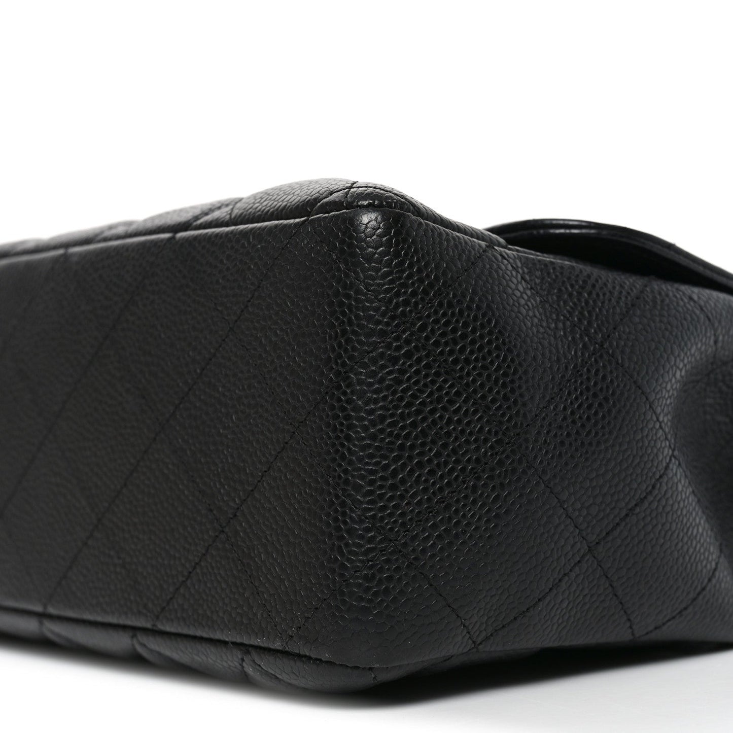 Caviar Quilted Jumbo Single Flap Black
