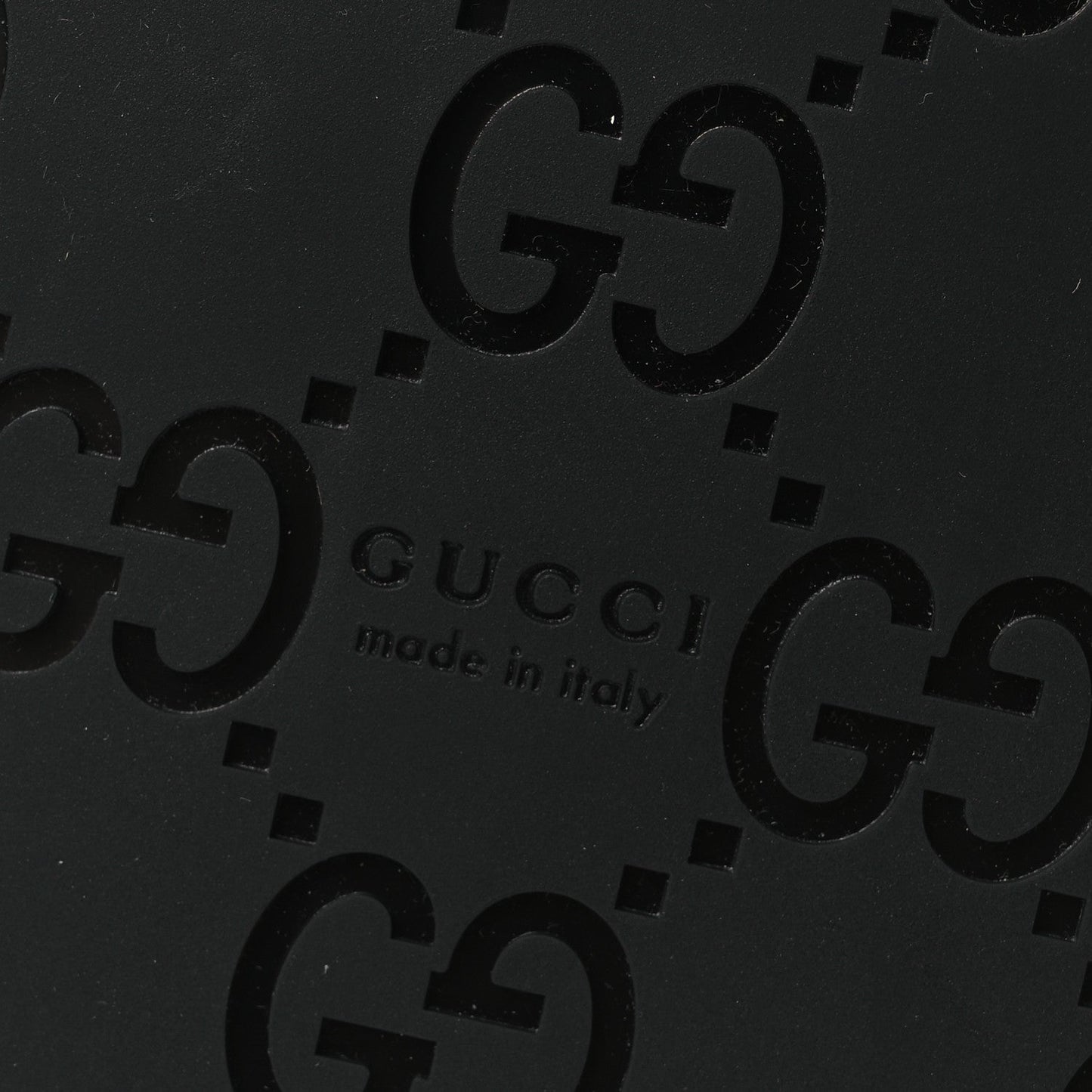 Guccissima GG Embossed Womens Sandals 37 Black