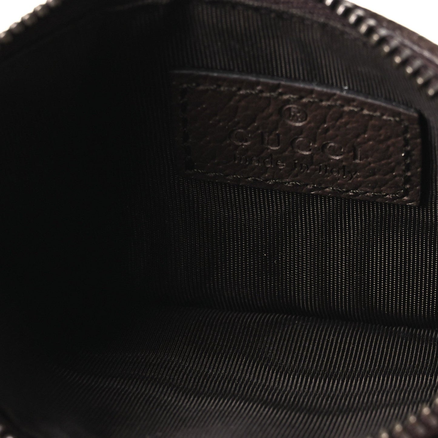 GG Supreme Monogram Web Ophidia Coin Case Brown