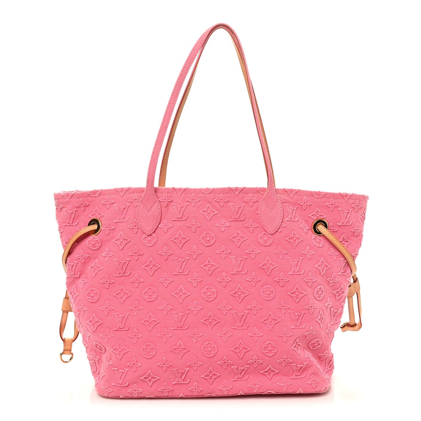 Monogram Denim Neverfull MM Rose