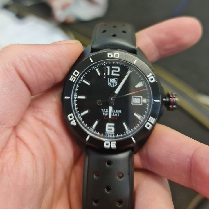 Tag Heuer Formula 1 Black Dial Strap Watch for Men - WAZ2115.FT8023