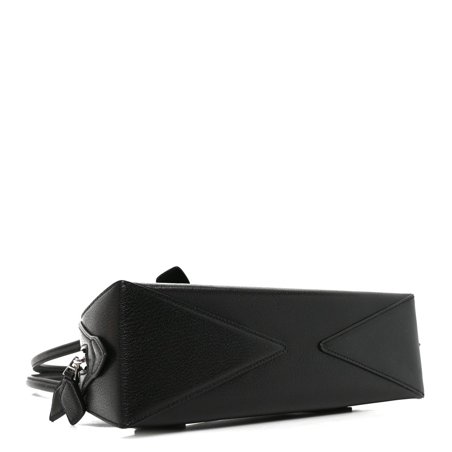 Shiny Goatskin Small Le Teckel Bag Black