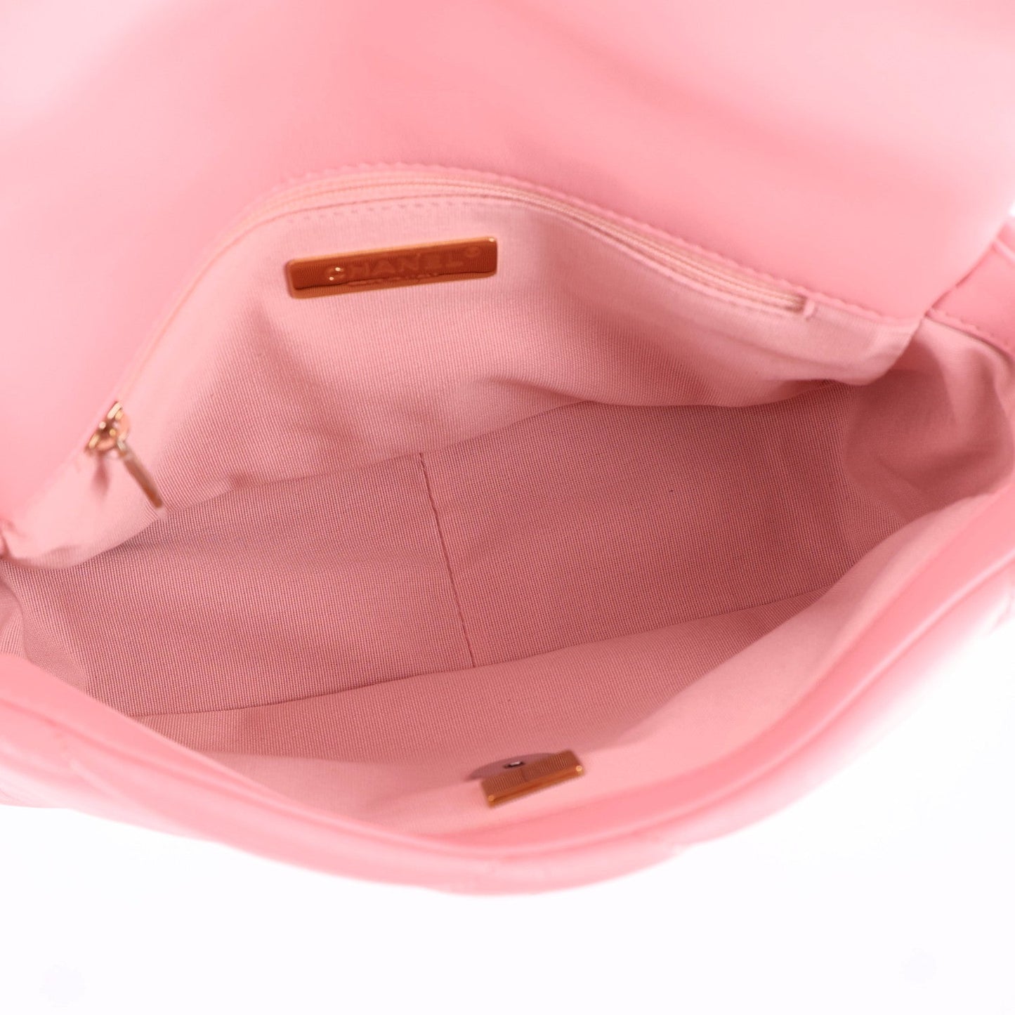 Lambskin Quilted Medium Chanel 19 Flap Light Pink