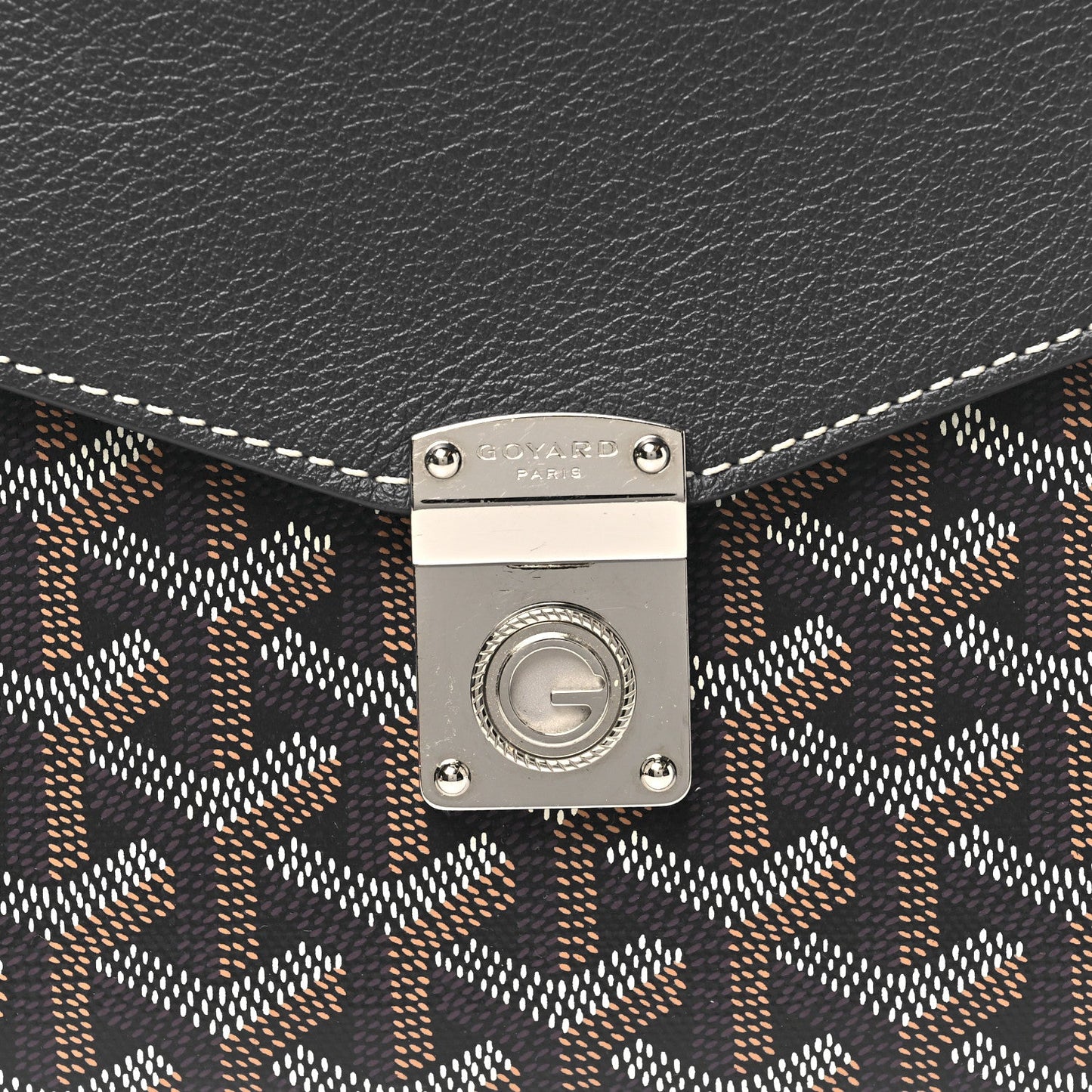 Goyardine Calfskin Chypre Wallet Pouch Navy