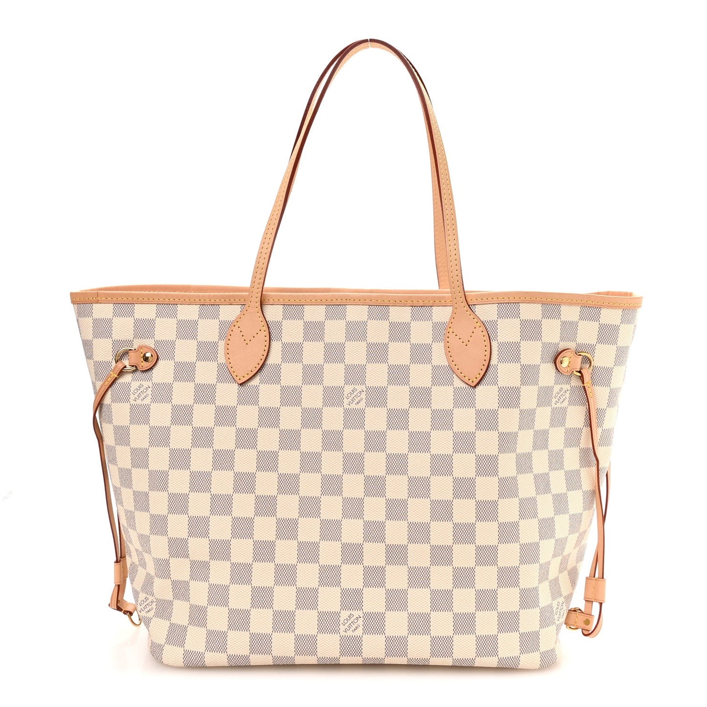Damier Azur Neo Neverfull MM Rose Ballerine