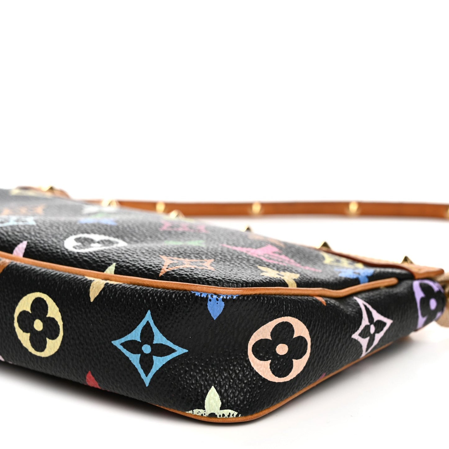 Monogram Multicolor Pochette Accessories Black