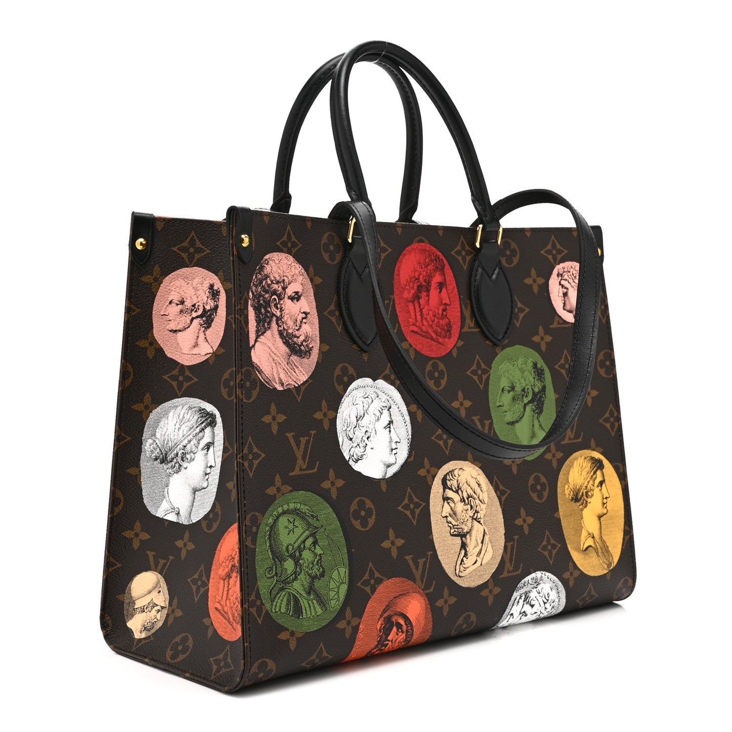 X FORNASETTI Monogram Cameo Onthego MM