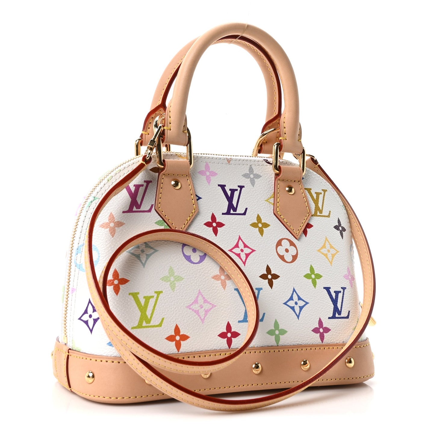 LV x TM Monogram Multicolor Alma BB White