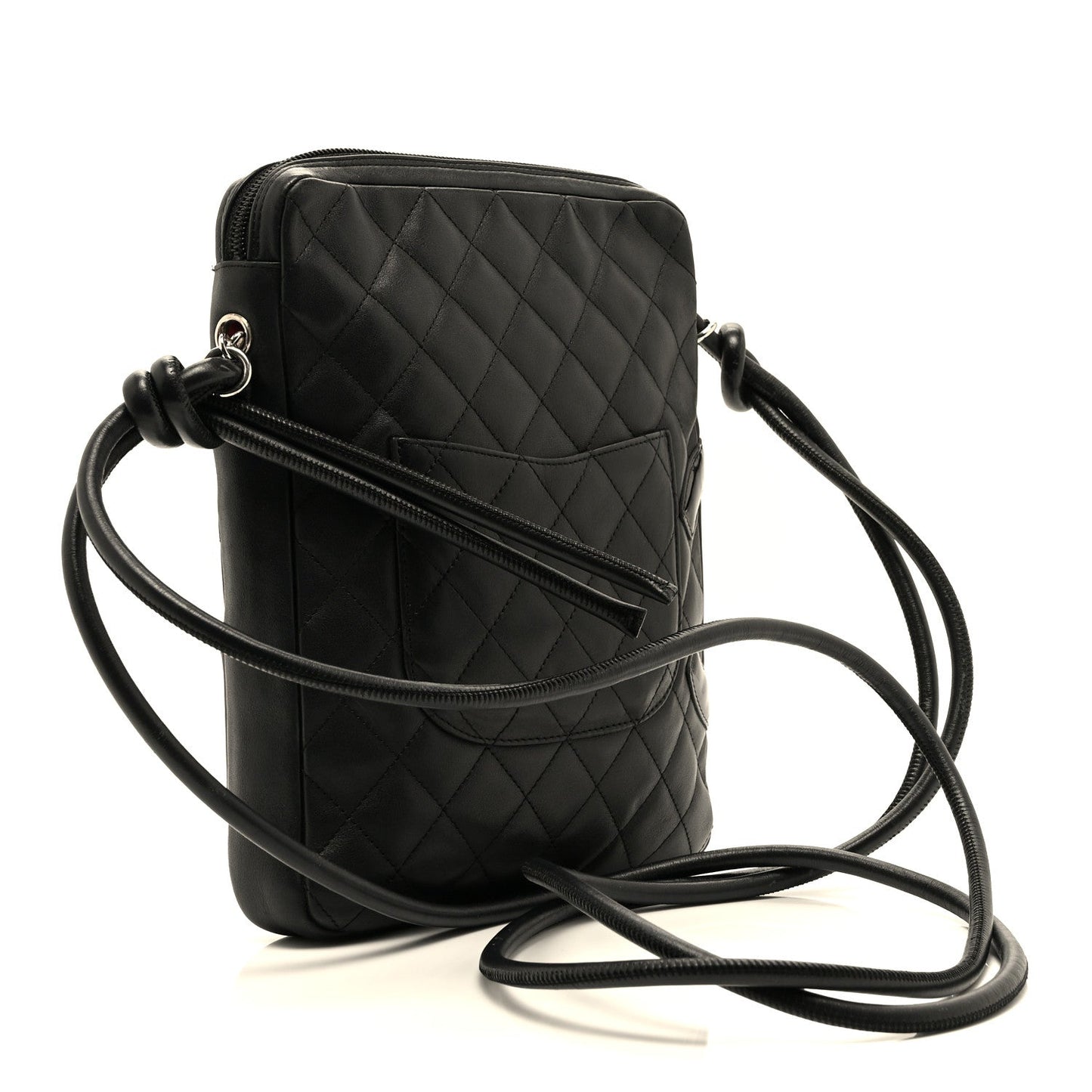 Calfskin Quilted Medium Cambon Messenger Black