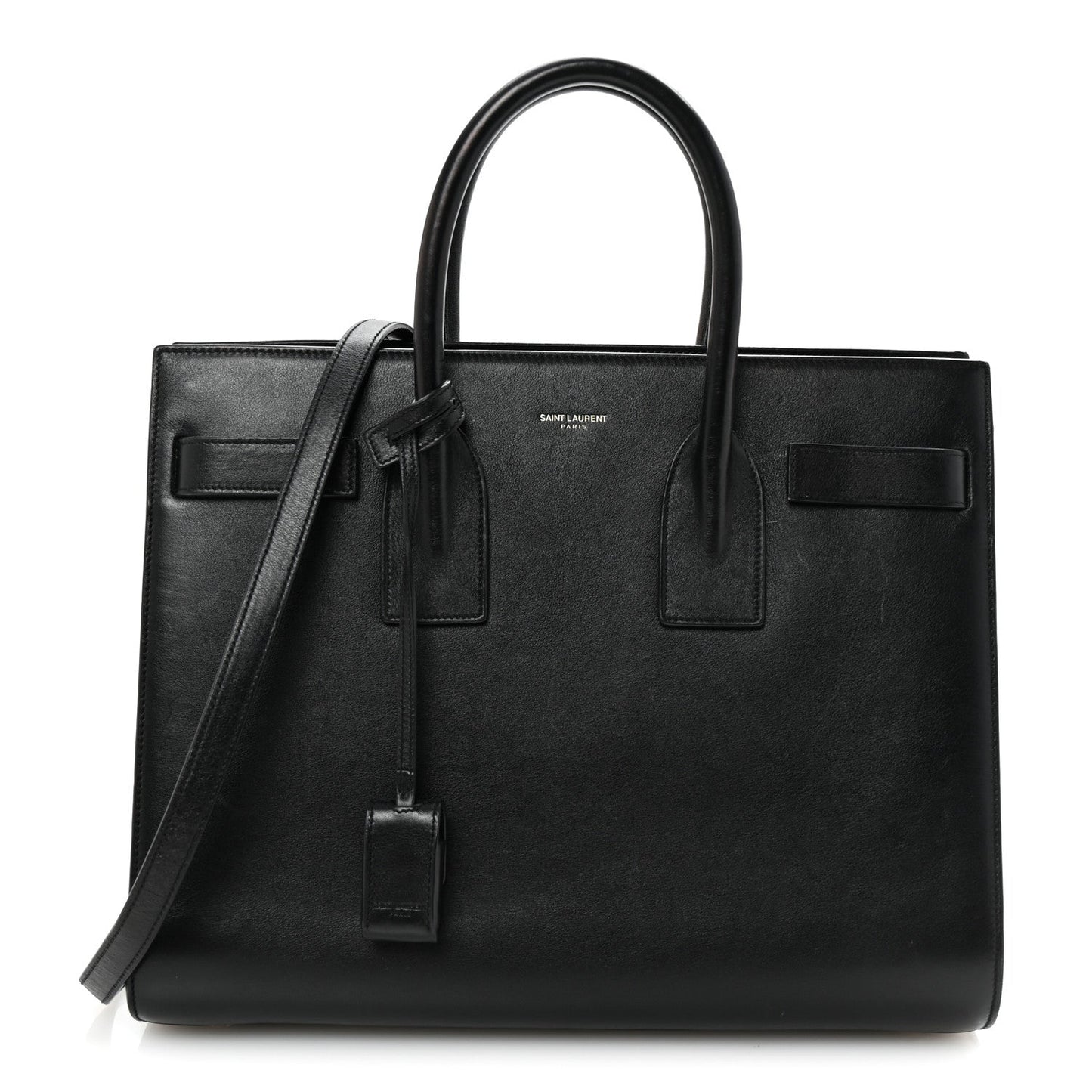 Calfskin Small Sac De Jour Black