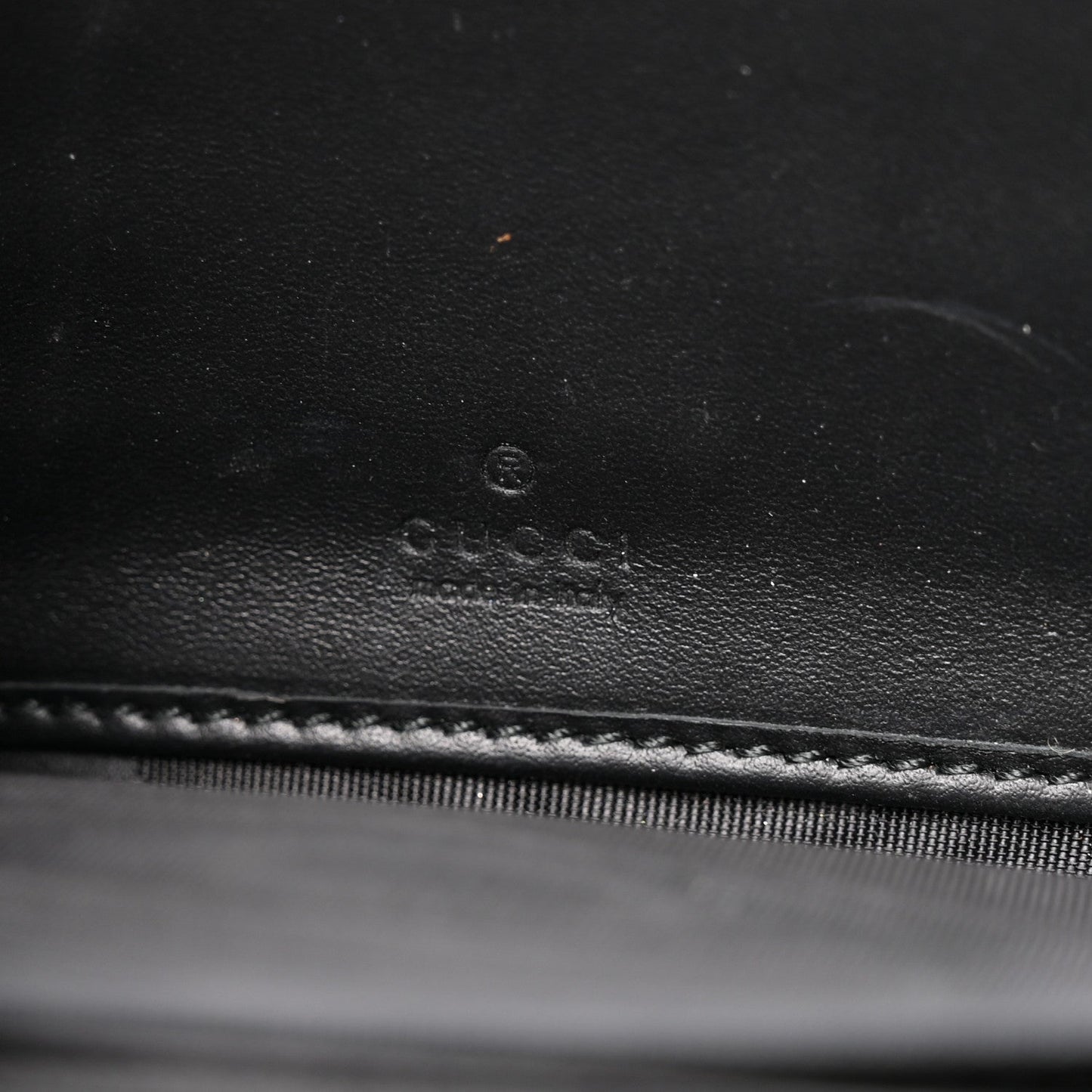 Guccissima Web Zip Around Wallet Black